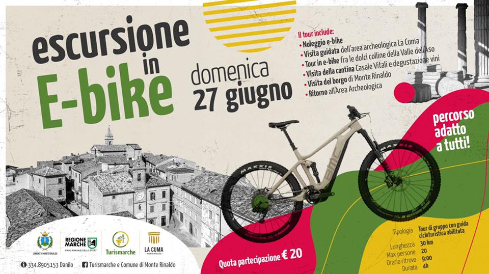 locandina tour bici Monte Rinaldo