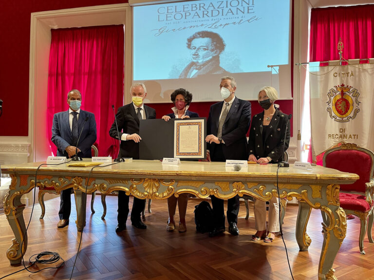 Consegna Premio Leopardi al Fai a Ilaria Borletti Buitoni