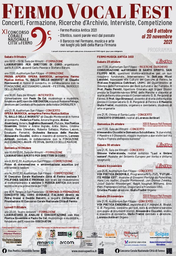 MUSICA ANTICA: AL VIA IL FERMO CORAL FEST
