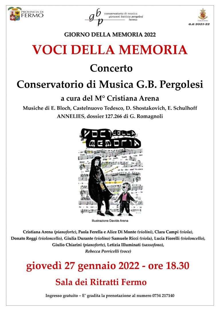 Locandina Giorno Memoria 2022