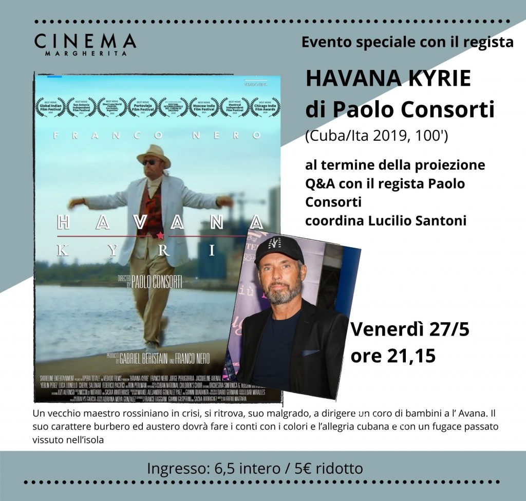 Due importanti autori presentano le loro opere al Cinema Margherita, il sambenedettese Paolo Consorti e il Pardo d'Oro Francesco Montagner