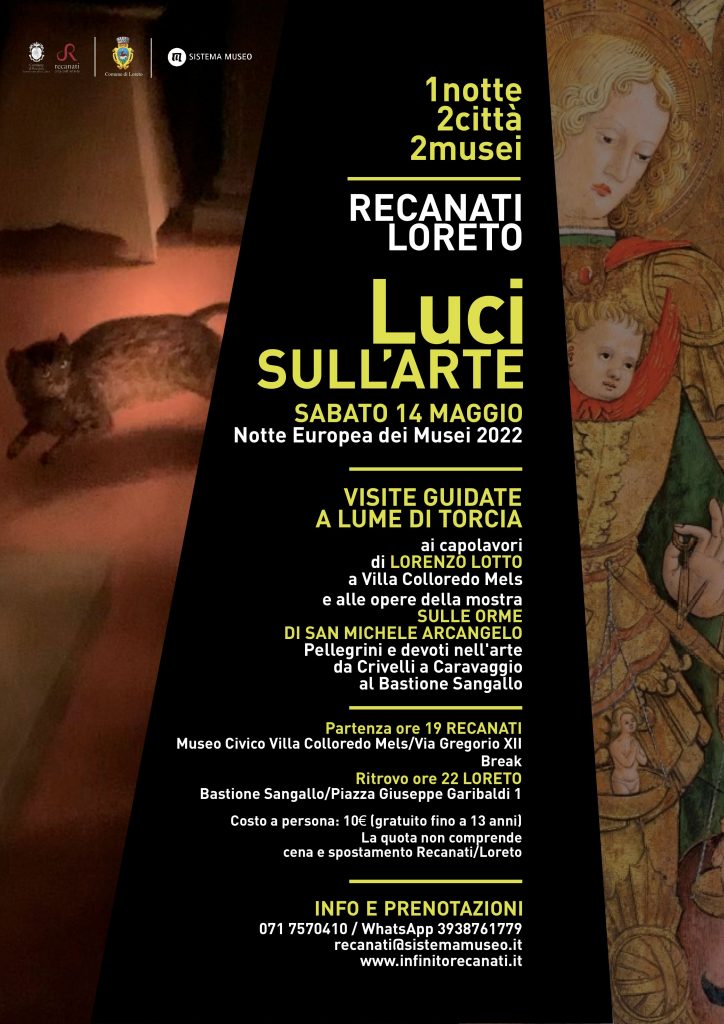 Luci sull’arte: sabato 14 maggio visite a lume di torcia dei capolavori dei Musei di Recanati e Loreto