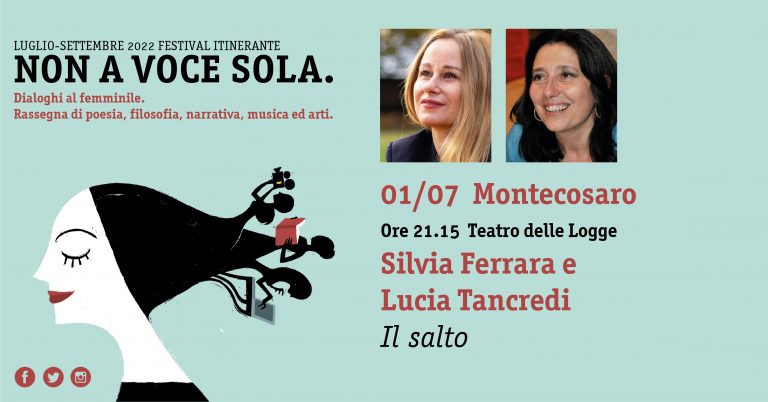 Non a Voce Sola: al Teatro delle Logge di Montecosaro il 1° luglio l'appuntamento è con Silvia Ferrara e Lucia Tancredi