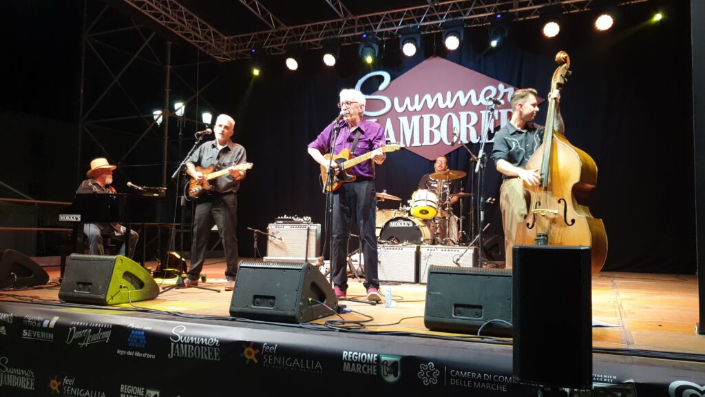 Bill Kirchen con i Don Diego Trio al Summer Jamboree 220802