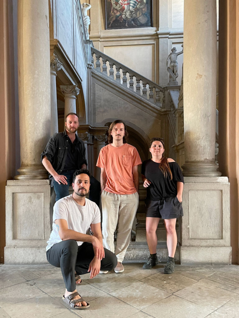 Nicolò Cecchella, Andrea Martinucci, Davide Serpetti e Caterina Erica Shanta