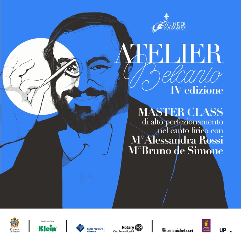 Masterclass Atelier Belcanto IV con Bruno De Simone e Alessandra Rossi. Concerto finale il 3 settembre (ore 18) a Villa Pavarotti di Pesaro