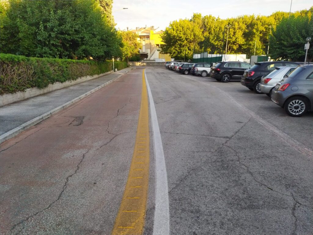 Pista ciclabile via bramante