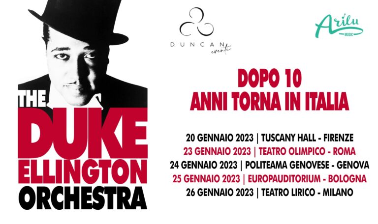 Tour 2023 Italia Duke Ellington Orchestra