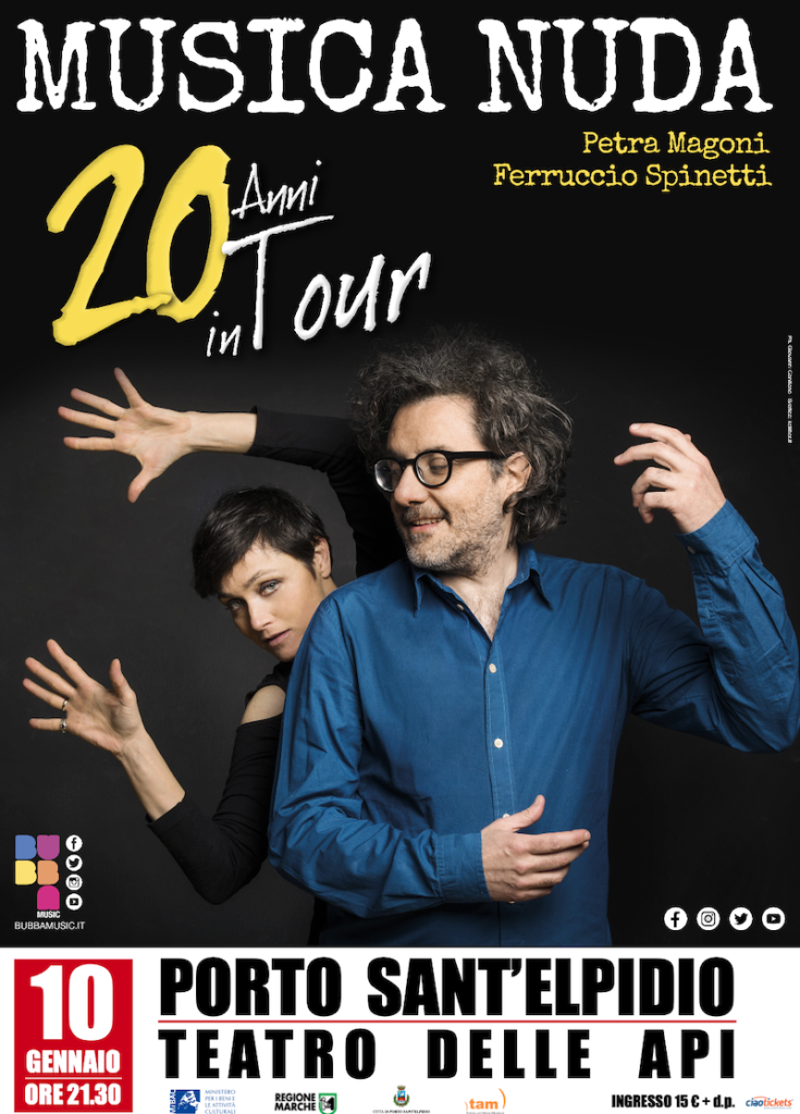 Musica Nuda: 20 anni in tour. 10 gennaio 2003 / 10 gennaio 2023