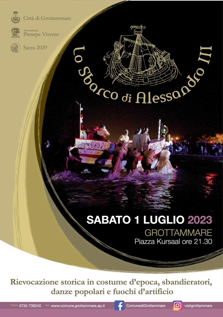 Ottanta figuranti per lo “Sbarco di Alessandro III”. Sabato 1 luglio torna la rievocazione storica di Grottammare