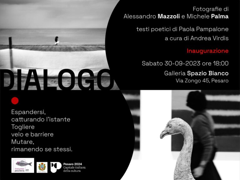 "Dialogo. Alessandro Mazzoli – Michele Palma" a cura di Andrea Virdis allo Spazio Bianco di Pesaro da sabato 30 settembre