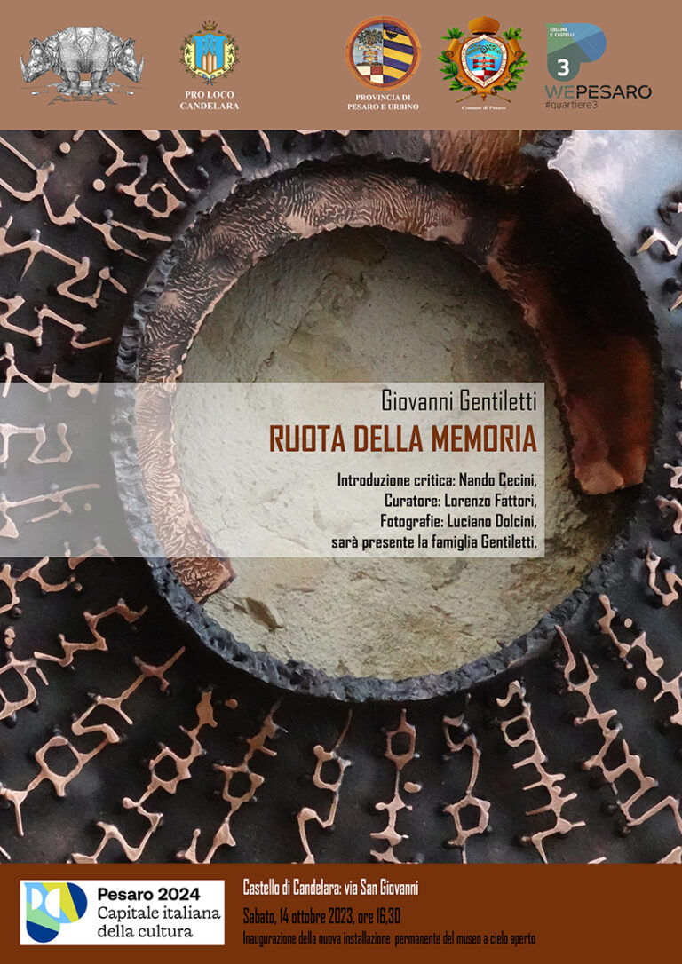 Una scultura a Candelara per ricordare il maestro Giovanni Gentiletti. L'inaugurazione sabato 14 ottobre