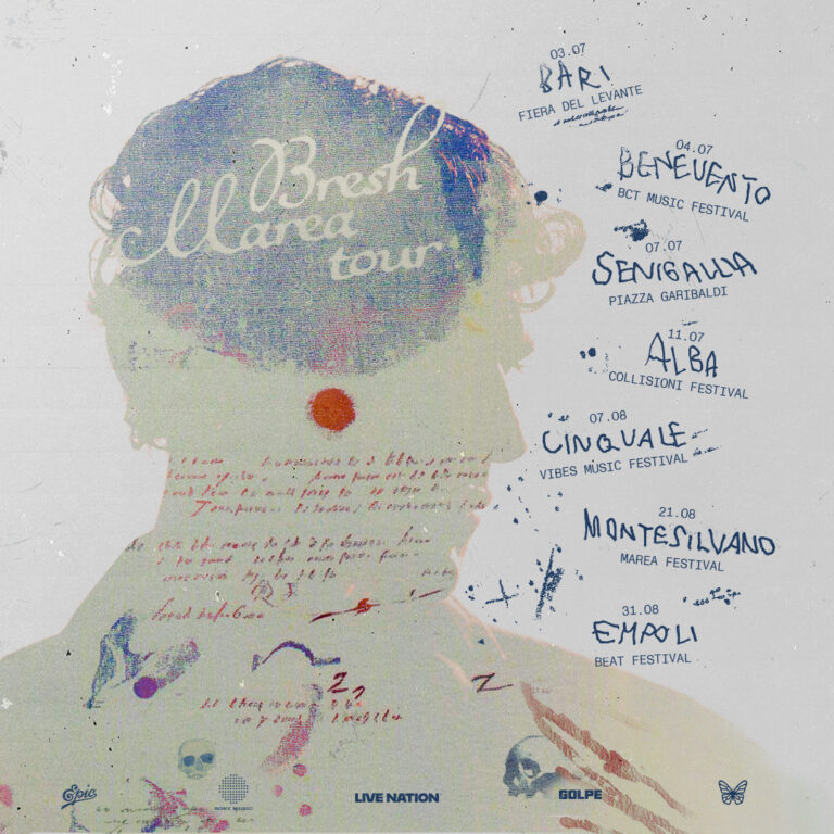 Bresh quest’estate torna a esibirsi dal vivo in tutta Italia con il “Marea Tour”