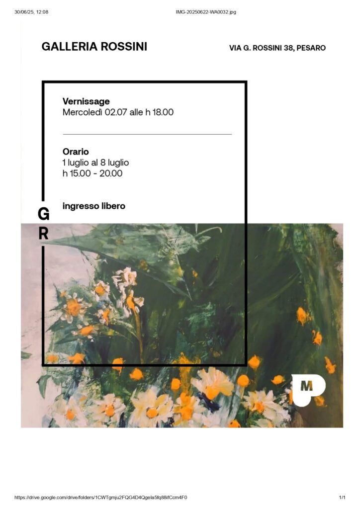 Giovanna Gasperini e il suo diario di vita in pittura alla Galleria Rossini