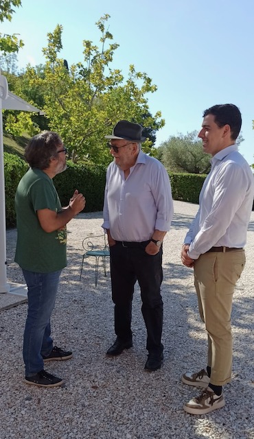 La troupe della Rai alla tenuta di Tavignano per il programma tv “Il borgo dei borghi”